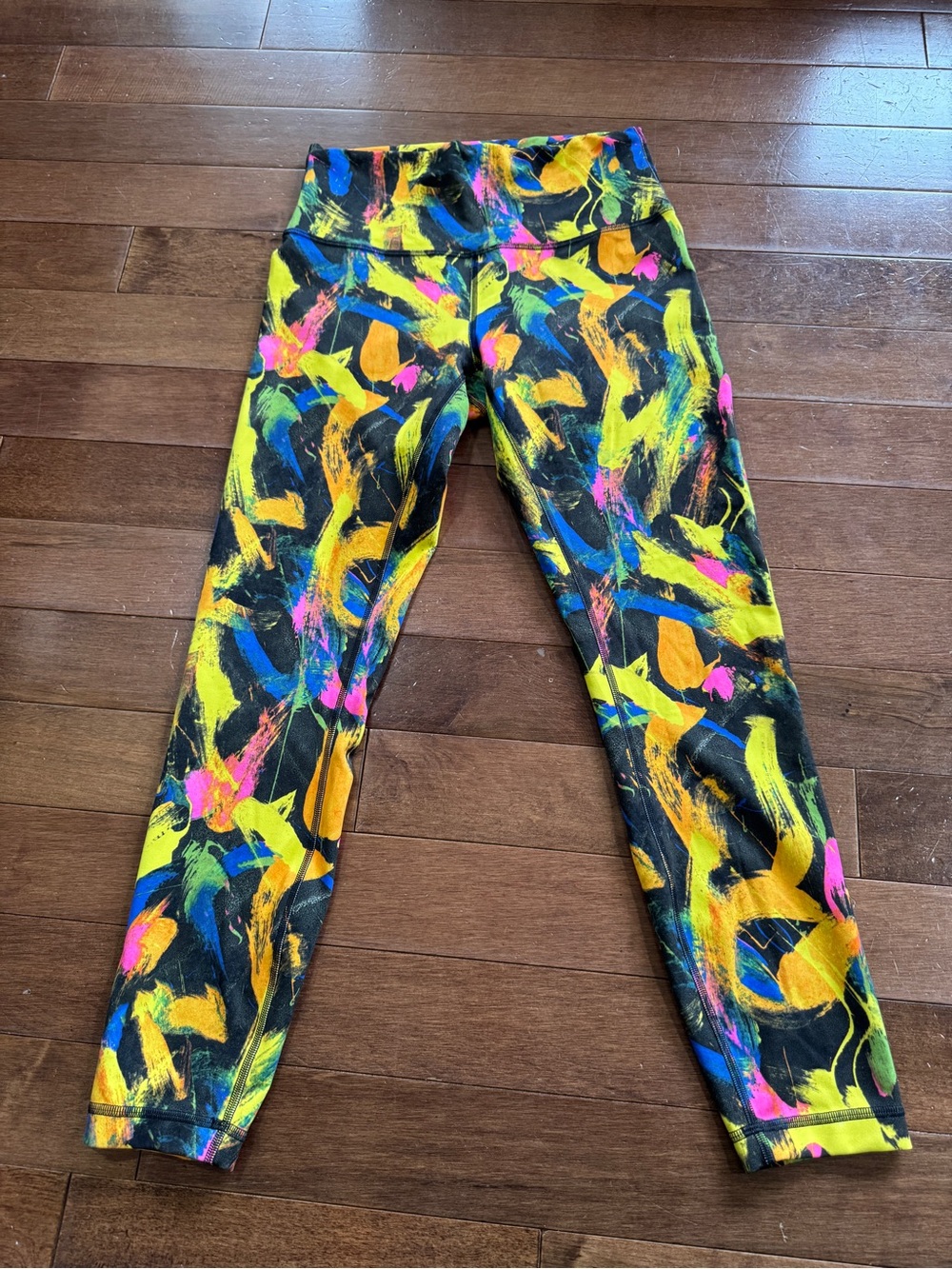 Lululemon Bright Colorful Crop Leggings Women’s Size 8